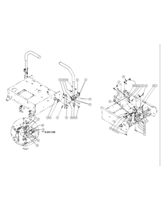 Steering Assembly (2008 And Before) Diagram and Parts List for ENFORCER48 53AH3AGN050-22HP Cub Cadet Lawn Tractor